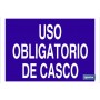 ▷ Cartel Uso obligatorio de casco | Ferreidea