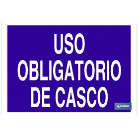 ▷ Cartel Uso obligatorio de casco | Ferreidea