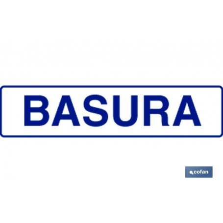 ▷ Cartel Señal "BASURA" | Ferreidea