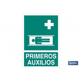 ▷ Cartel Primeros Auxilios Luminiscente Con Texto | Ferreidea