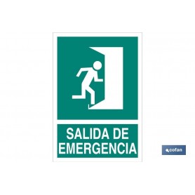 ▷ Señal salida de emergencia derecha luminiscente | Ferreidea