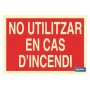 ▷ Cartel No utilitzar en cas d'incendi | Ferreidea