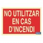 ▷ Cartel No utilitzar en cas d'incendi | Ferreidea