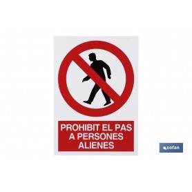 ▷ Cartel Prohibit pas persones alienes | Ferreidea