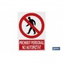 ▷ Cartel Prohibit personal no autoritat | Ferreidea