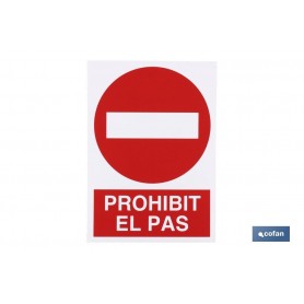 ▷ Cartel Prohibit el pas | Ferreidea