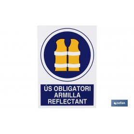 ▷ Cartel Obligatori Armilla Reflectant | Ferreidea