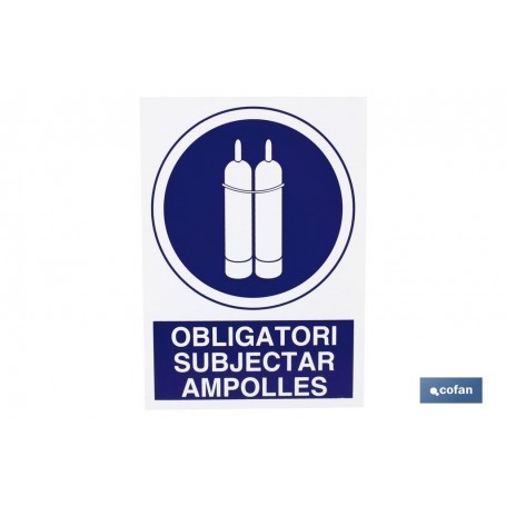 ▷ Cartel Obligatori Subjectar Ampolles | Ferreidea