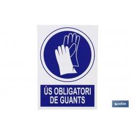 ▷ Cartel Obligatori Guants | Ferreidea