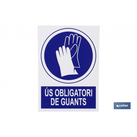 ▷ Cartel Obligatori Guants | Ferreidea