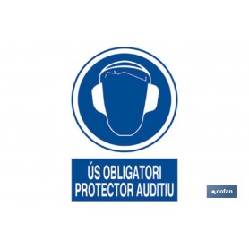 ▷ Cartel Obligatori Protector Auditiu | Ferreidea