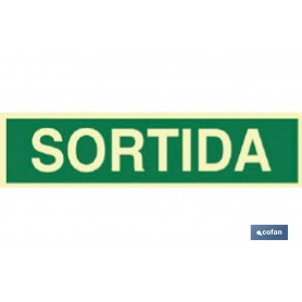 ▷ Cartel Sortida Texto Luminiscente | Ferreidea