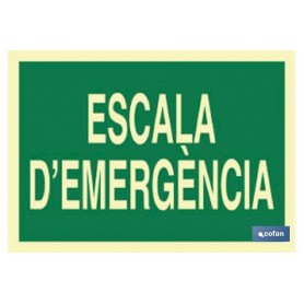 ▷ Cartel Escala D'emergència | Ferreidea