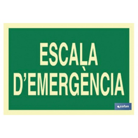 ▷ Cartel Escala D'emergència | Ferreidea