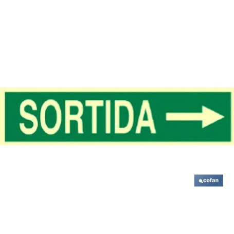 ▷ Cartel Sortida Derecha | Ferreidea