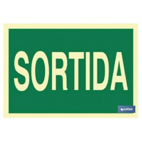 ▷ Cartel Sortida Luminiscente Verde | Ferreidea