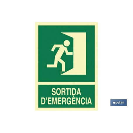 ▷ Cartel Sortida D'emergència Catalá | Ferreidea