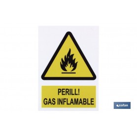 ▷ Cartel Perill gas inflamable | Ferreidea