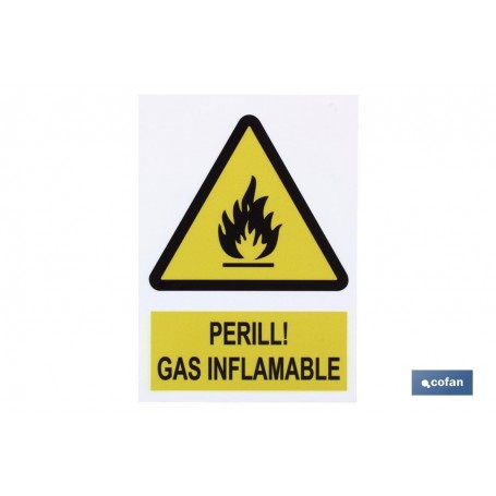 ▷ Cartel Perill gas inflamable | Ferreidea
