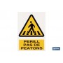 ▷ Cartel Perill pas peatons | Ferreidea