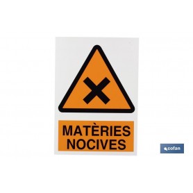▷ Cartel Perill Matèries Nocives | Ferreidea