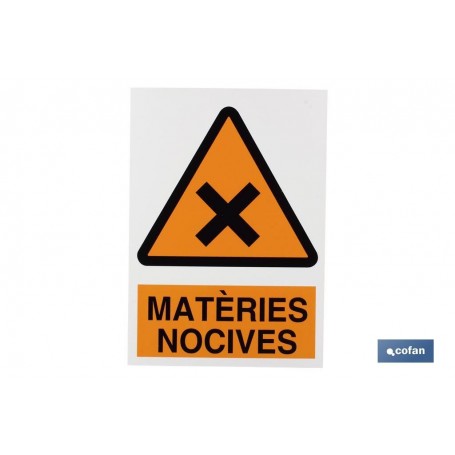 ▷ Cartel Perill Matèries Nocives | Ferreidea