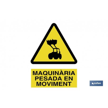 ▷ Cartel Perill Maquinària Pesada | Ferreidea