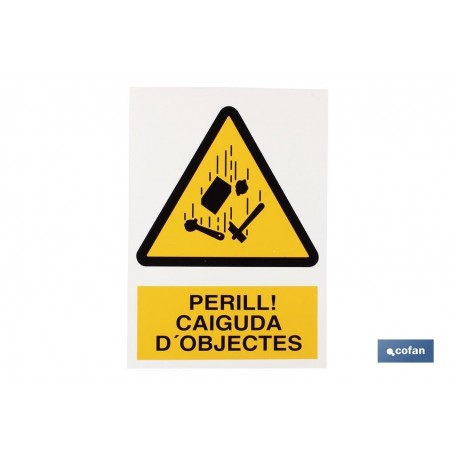 ▷ Cartel Perill Caiguda Objectes | Ferreidea