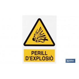 ▷ Cartel Perill D'Explosiò | Ferreidea