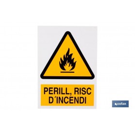 ▷ Cartel Perill, Risc D'incendi | Ferreidea