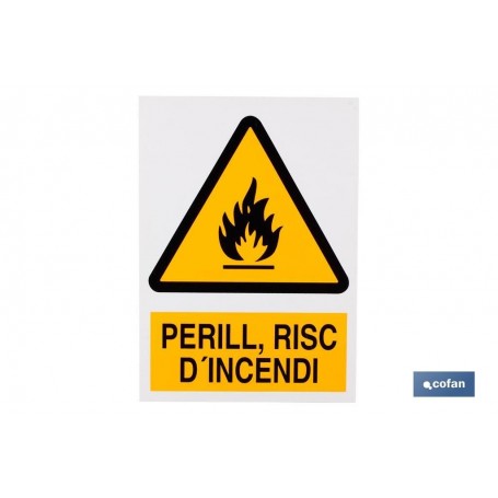 ▷ Cartel Perill, Risc D'incendi | Ferreidea