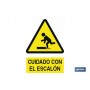 ▷ Cartel Cuidado Escalón | Ferreidea
