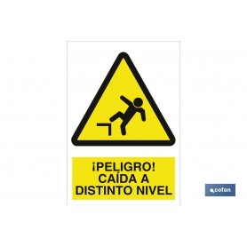 ▷ Señal ¡Peligro! caída a distinto nivel | Ferreidea