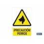 ▷ Señal ¡Precaución! perros | Ferreidea