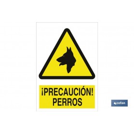 ▷ Señal ¡Precaución! perros | Ferreidea