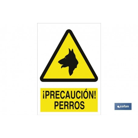 ▷ Señal ¡Precaución! perros | Ferreidea