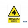 ▷ Señal ¡Precaución! perros | Ferreidea