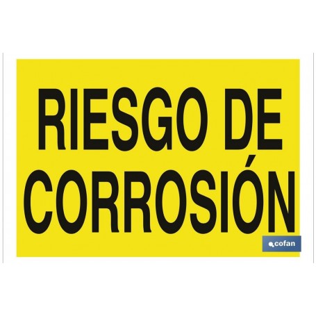 ▷ Cartel Riesgo de corrosión | Ferreidea