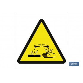 ▷ Cartel Peligro productos corrosivos | Ferreidea