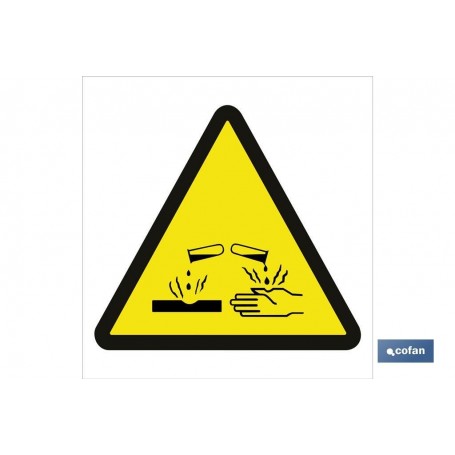 ▷ Cartel Peligro productos corrosivos | Ferreidea