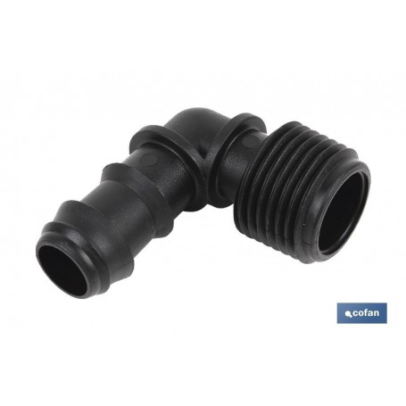 ▷ Con. Codo 90º R.Macho1/2"-3/4 Ø16mm | Ferreidea