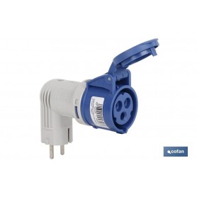 ▷ Adaptador Industrial IP44 Clavija Schuko | Ferreidea