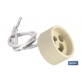 ▷ Portalámparas Cerámico con Casquillo y Cable | Ferreidea