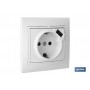 ▷ Base Enchufe USB Monobloc 2P+T | Ferreidea