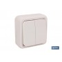 ▷ Doble interruptor "Superficie" | Ferreidea