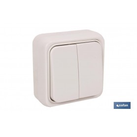 ▷ Doble interruptor "Superficie" | Ferreidea