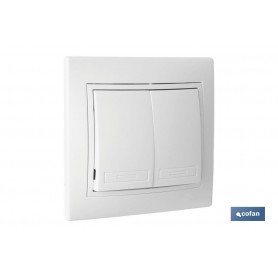▷ Doble Interruptor-Conmutador "Empotrar" | Ferreidea
