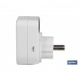 ▷ Adaptador Enchufe 1 toma frontal + 2 USB | Ferreidea