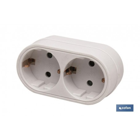 ▷ ADAPTADOR 2 VIAS FRONTAL SCHUKO (3.500w) | Ferreidea
