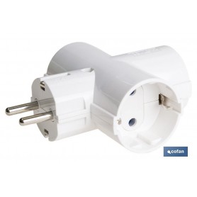 ▷ ADAPTADOR SCHUKO 3 VIAS (16A-250V) | Ferreidea